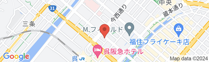 呉ステーションホテルの地図