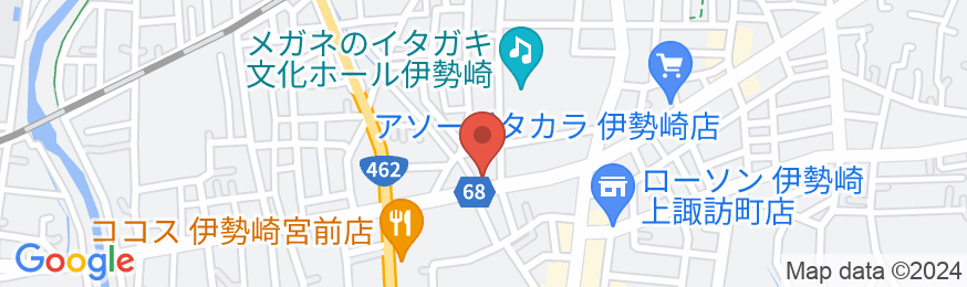 伊勢崎ハーベストホテルの地図