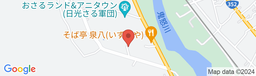 ファミリーロッジ旅籠屋・日光鬼怒川店の地図