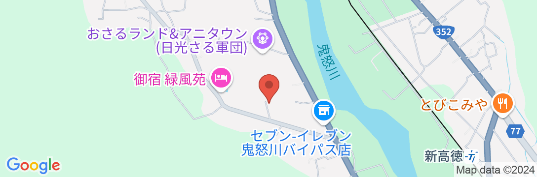 ファミリーロッジ旅籠屋・日光鬼怒川店の地図