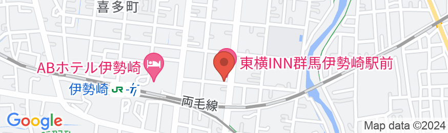 東横INN群馬伊勢崎駅前の地図
