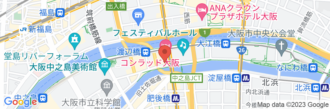 コンラッド大阪の地図
