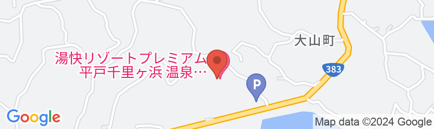 湯快リゾートプレミアム 平戸千里ヶ浜温泉 ホテル蘭風の地図
