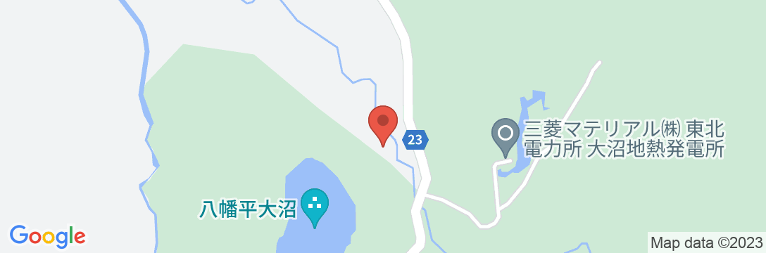 八幡平大沼茶屋湖の地図