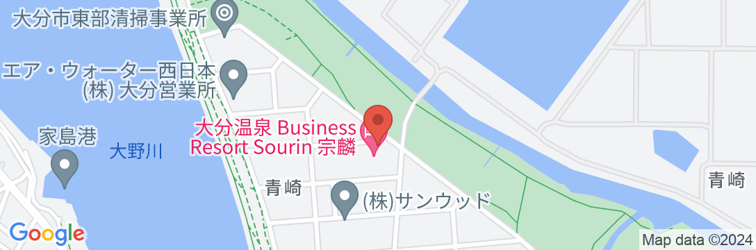 大分温泉 Business Resort Sourinー宗麟ーの地図