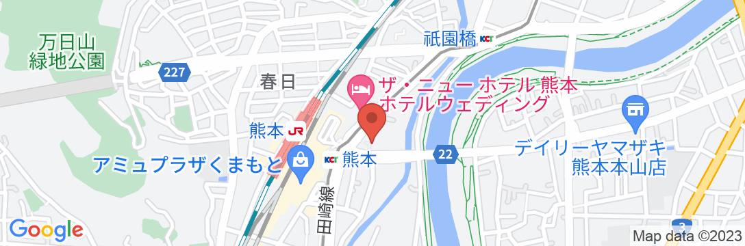HOTEL THE GATE KUMAMOTOの地図