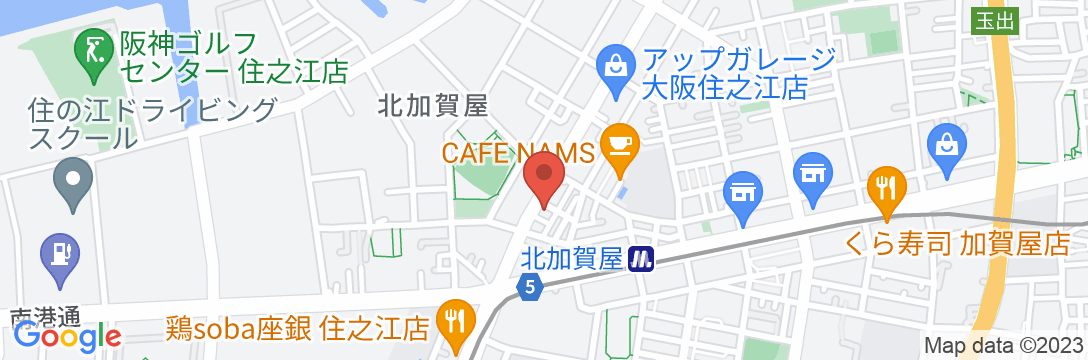 Air Osaka Hostel(エア オーサカ ホステル)の地図