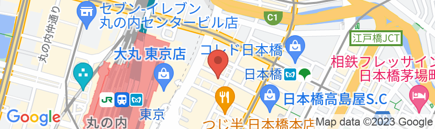 東横INN東京駅八重洲北口の地図