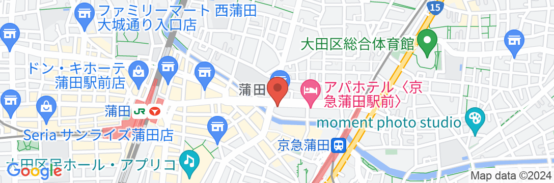 ホテルルートイン東京蒲田-あやめ橋-の地図