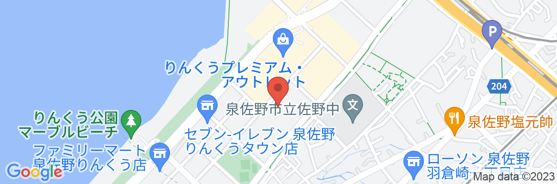 プレミアムホテルりんくう(THE PREMIUM HOTEL IN RINKU)の地図