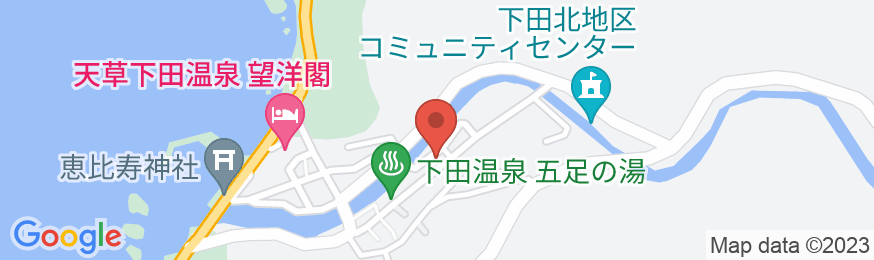天草下田温泉 富士広旅館の地図