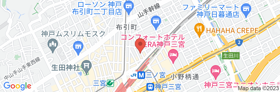 神戸カプセルホテルセキの地図