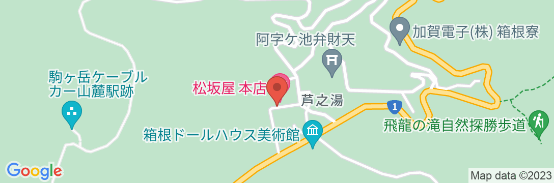 箱根芦之湯 松坂屋本店の地図