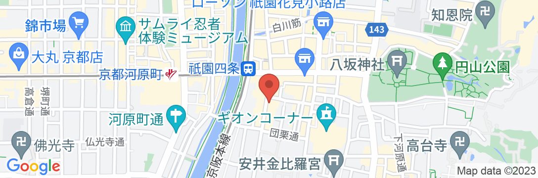 京都グランベルホテルの地図