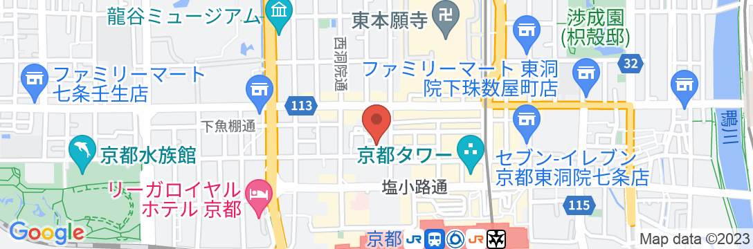 アパホテル〈京都駅北〉(全室禁煙)の地図