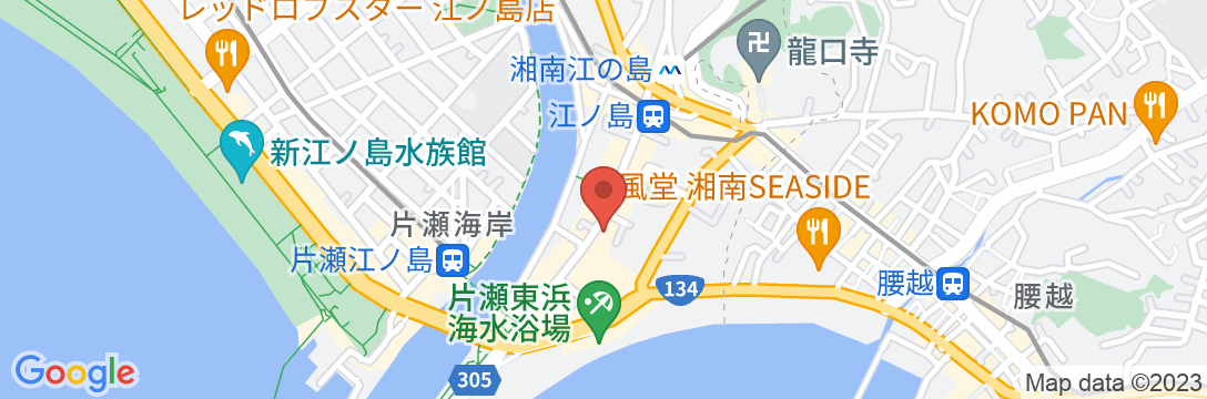 IZA 江ノ島ゲストハウス&バーの地図