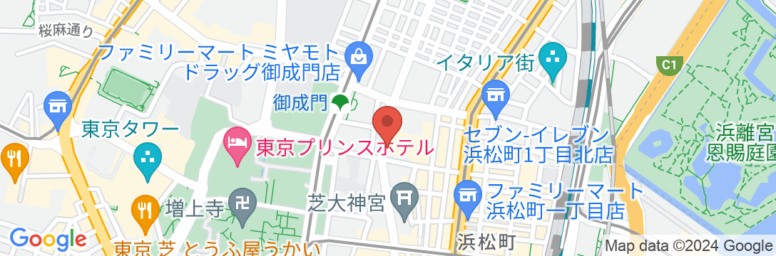 京王プレッソイン浜松町の地図