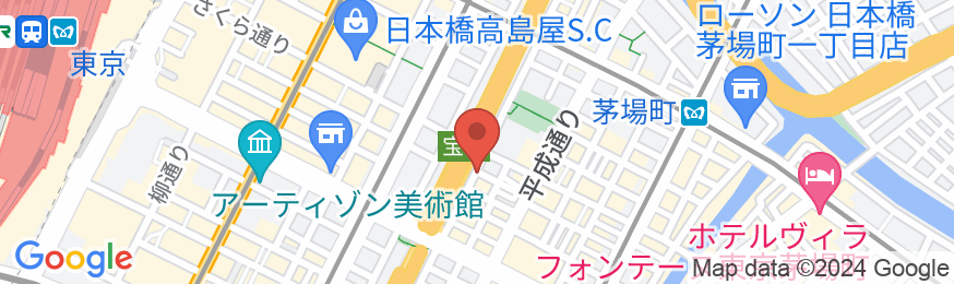 ベルケンホテル東京(日本橋)の地図