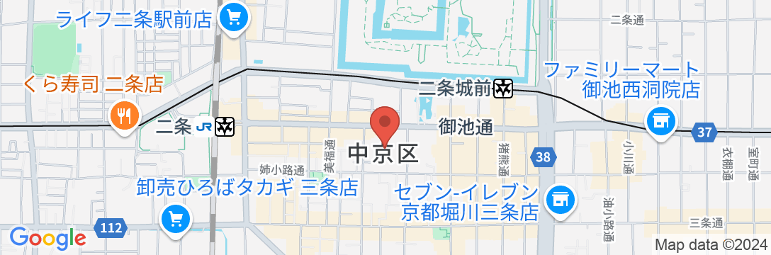 二条有楽庵の地図