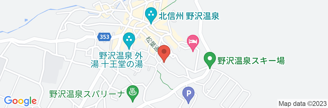 野沢温泉 ホテル エリザベスの地図