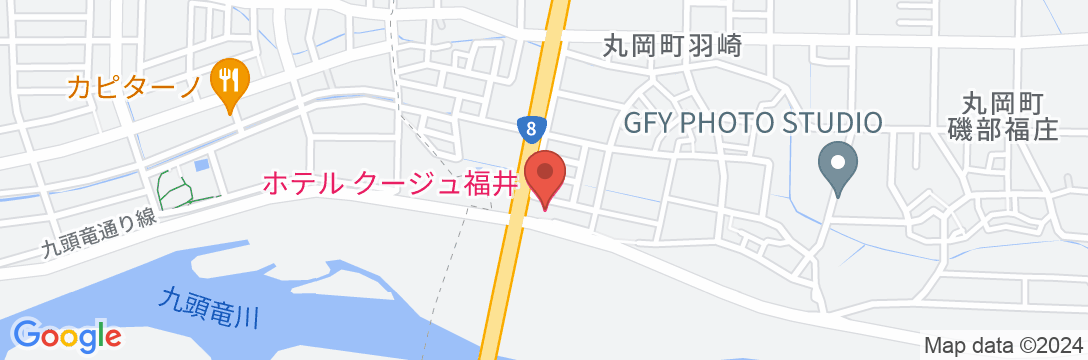 HOTEL cooju fukui(ホテル クージュ福井)の地図