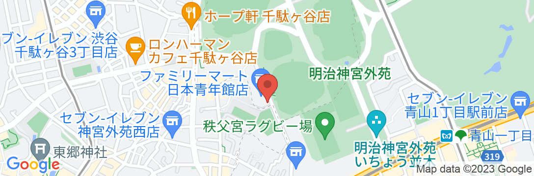 日本青年館ホテルの地図