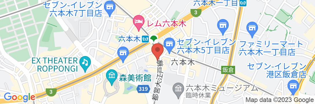 CANDEO HOTELS(カンデオホテルズ)東京六本木の地図