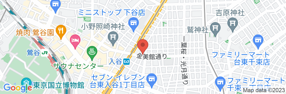 入谷ステーションホテルの地図