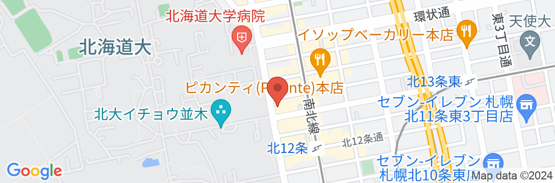 札幌クラークホテルの地図