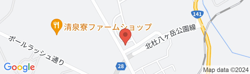 清里ペンション 赤れんがの地図