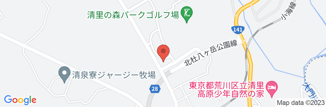 清里ペンション 赤れんがの地図