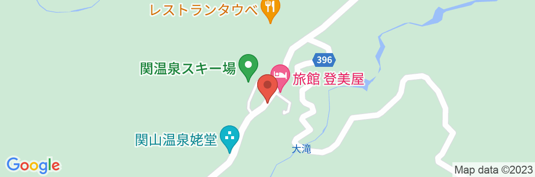 源泉100%の天然かけ流し温泉 山の湯 せきぜん<関温泉>の地図