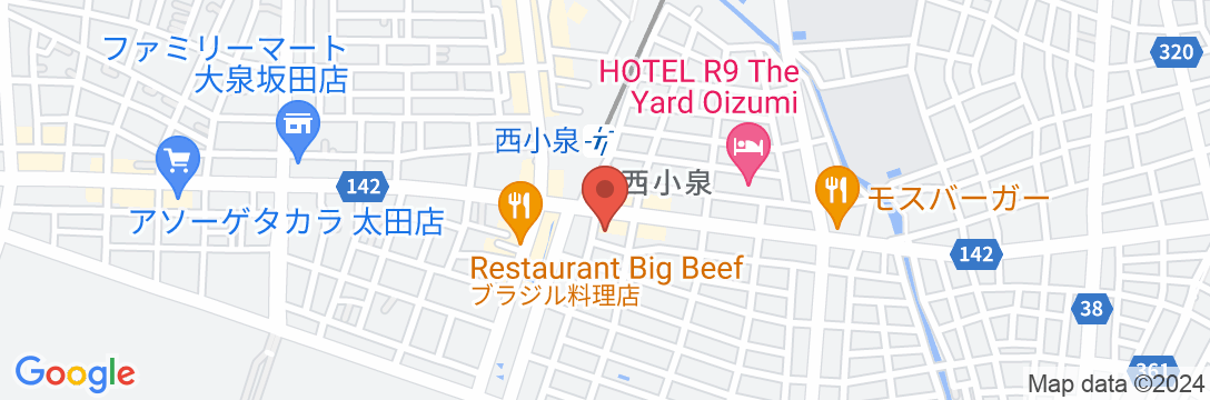 ビジネスホテル エンペラーの地図