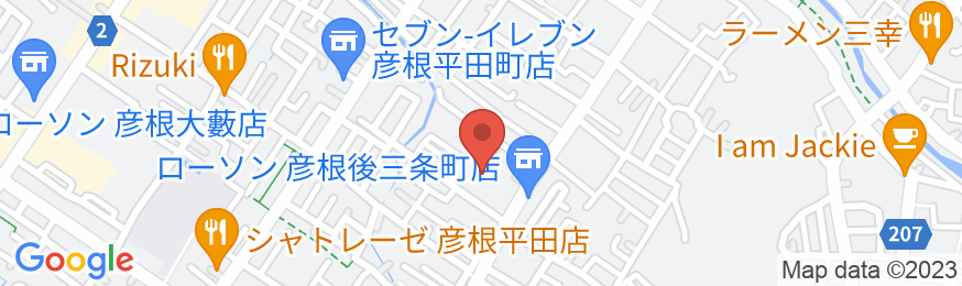 彦根びわこホテル簡易宿泊所の地図