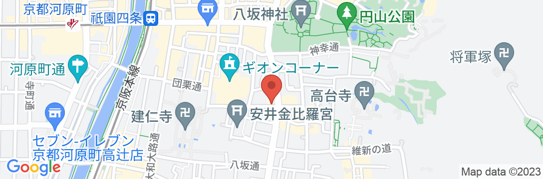 京町家 祇園 叶うの地図
