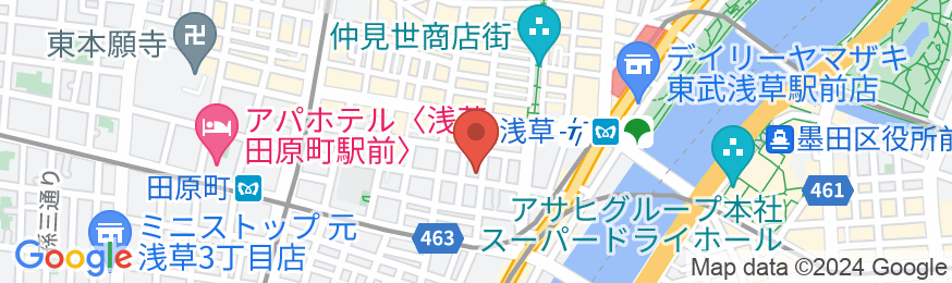 アパホテル〈浅草 雷門〉(全室禁煙)の地図
