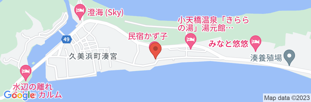 久美浜の宿 たかうらの地図