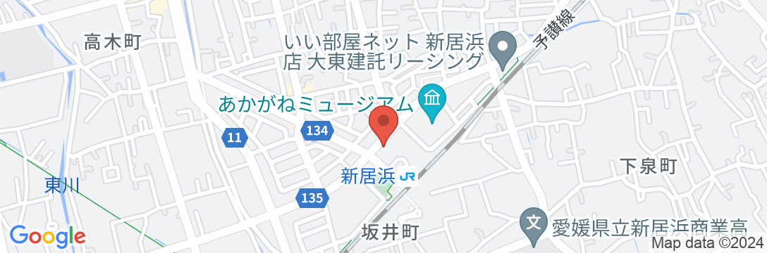 東横INN新居浜駅前の地図