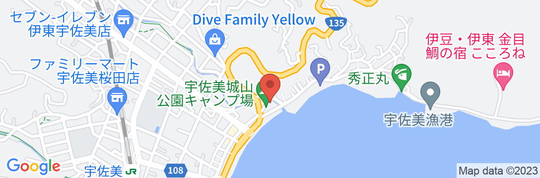 旅乃家 宇佐美温泉 海ホテルの地図