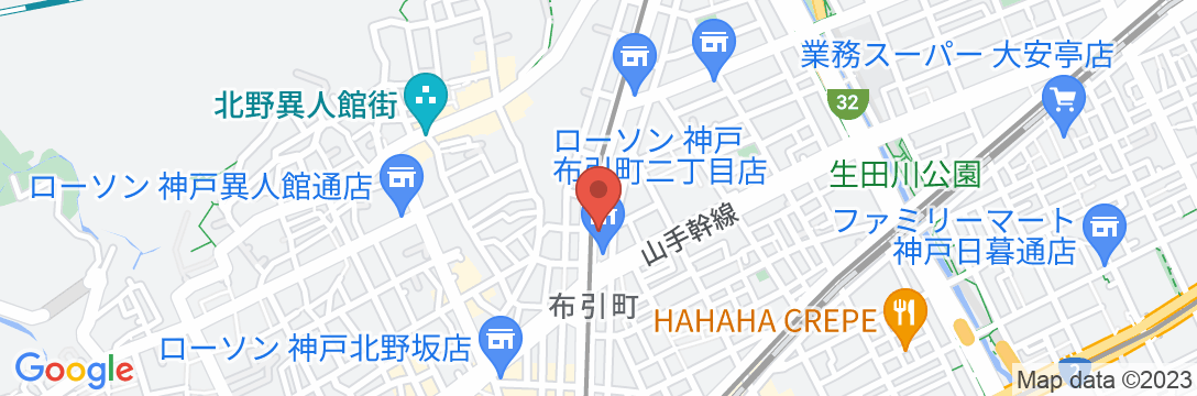 ユニゾイン神戸三宮の地図