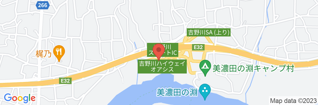 ファミリーロッジ旅籠屋・吉野川SA店の地図