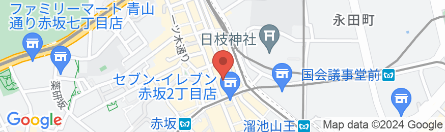 ホテルヒラリーズ赤坂の地図