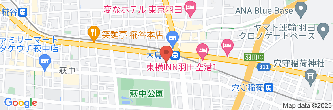 hotel MONday 羽田空港の地図