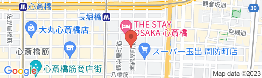 e-hostel 心斎橋(イーホステル心斎橋)の地図