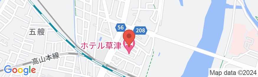 ホテル草津の地図
