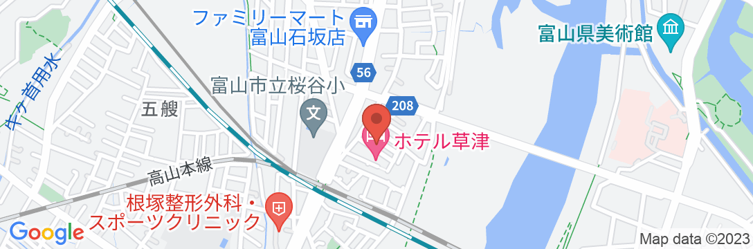ホテル草津の地図