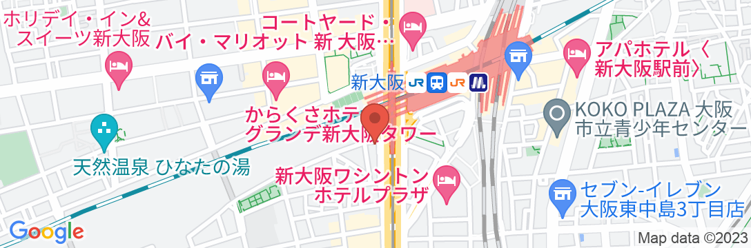 ユニゾイン新大阪の地図