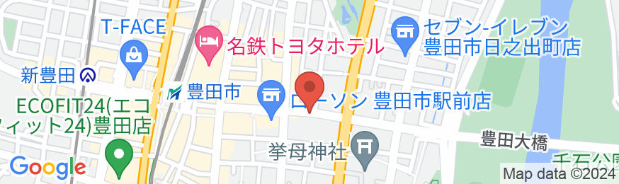 豊田プレステージホテルの地図