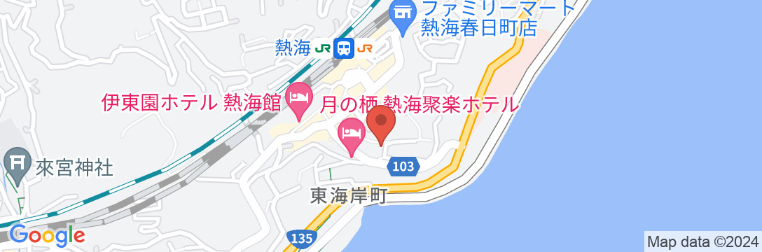 熱海温泉 GUESTHOUSE 惠の地図