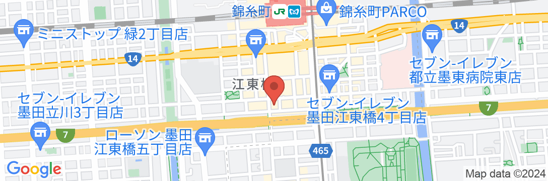 モクシー東京錦糸町(マリオットグループ)の地図